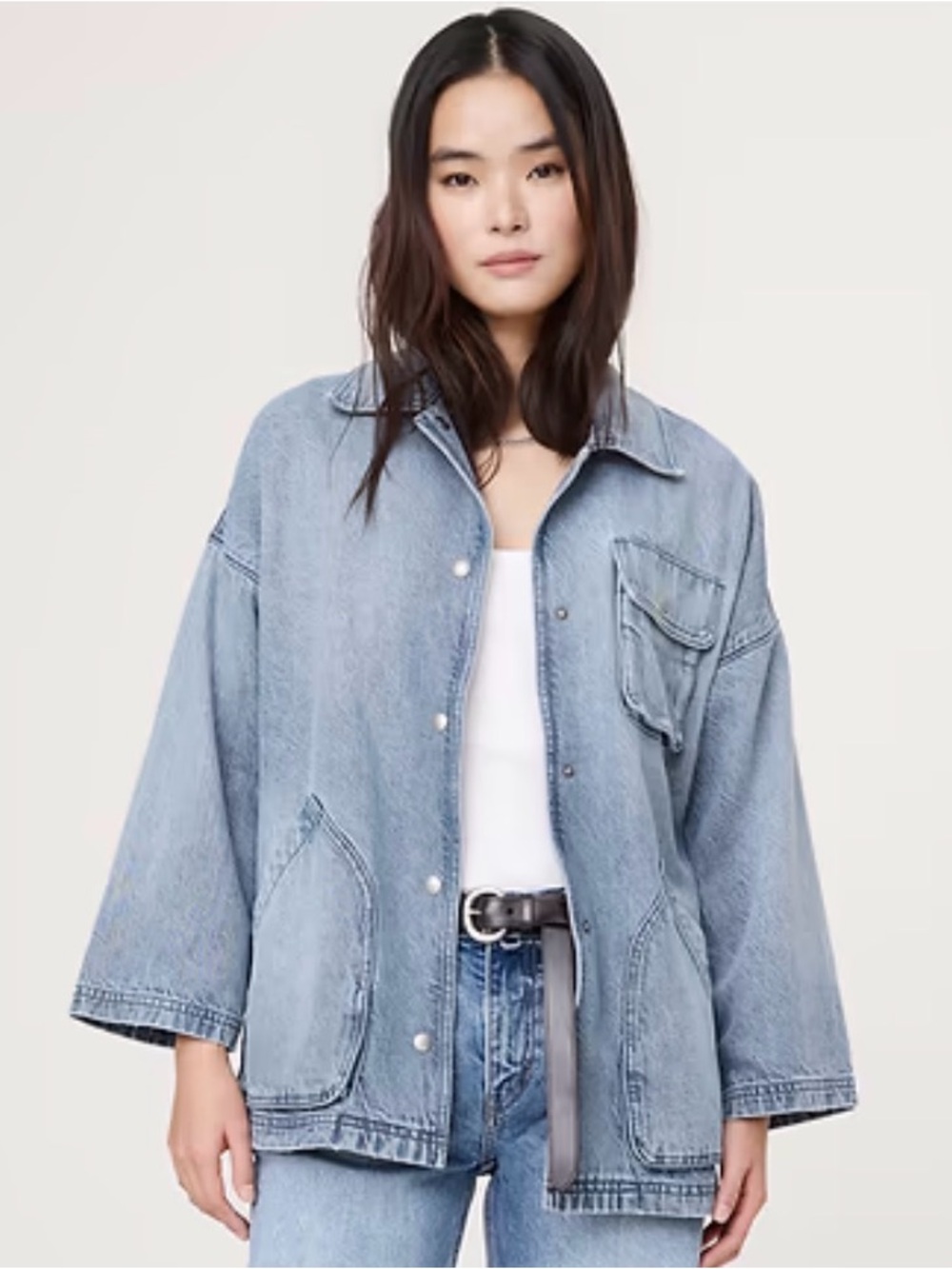 Banana Republic Women's Washed Cotton Chore Jacket